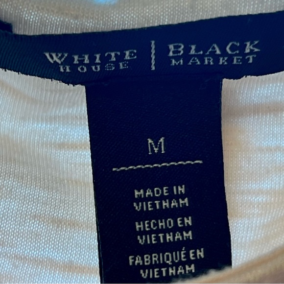 WHBM Sleeveless Slub Drape Top - Size Medium - Picture 10 of 10